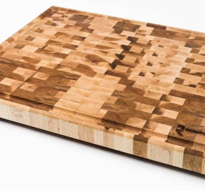 Cutting board with groove - end grain